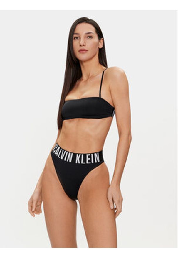 Calvin Klein Underwear Biustonosz top 000QF7630E Czarny. Kolor: czarny. Materiał: syntetyk