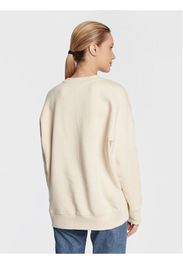 Lee Bluza L36ILJDN 112320666 Beżowy Oversize. Kolor: beżowy. Materiał: bawełna