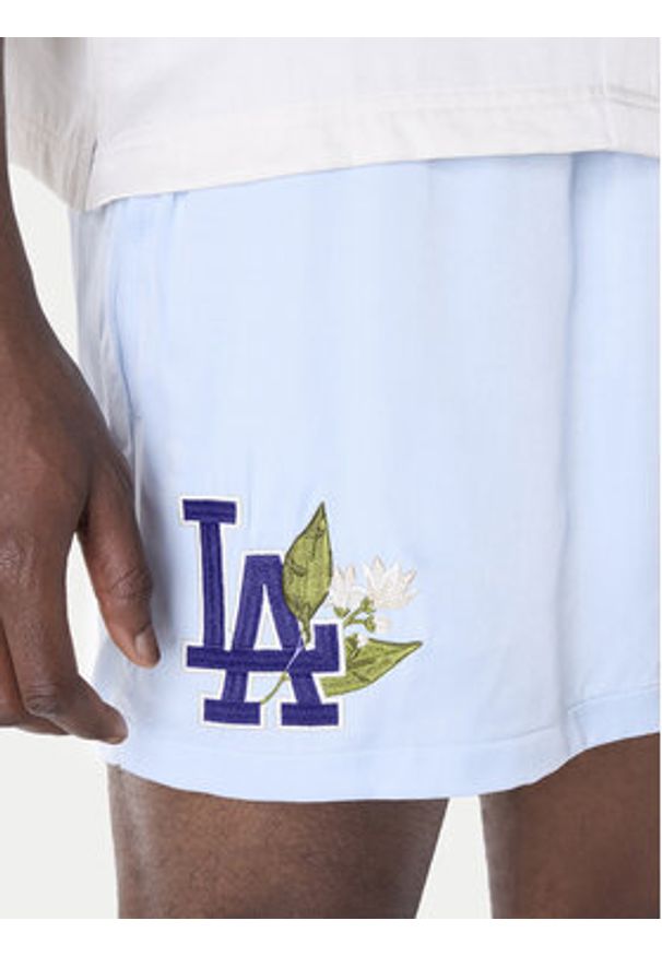 New Era Szorty sportowe LA Dodgers MLB Woven 60596373 Błękitny Regular Fit. Kolor: niebieski. Materiał: syntetyk. Styl: sportowy