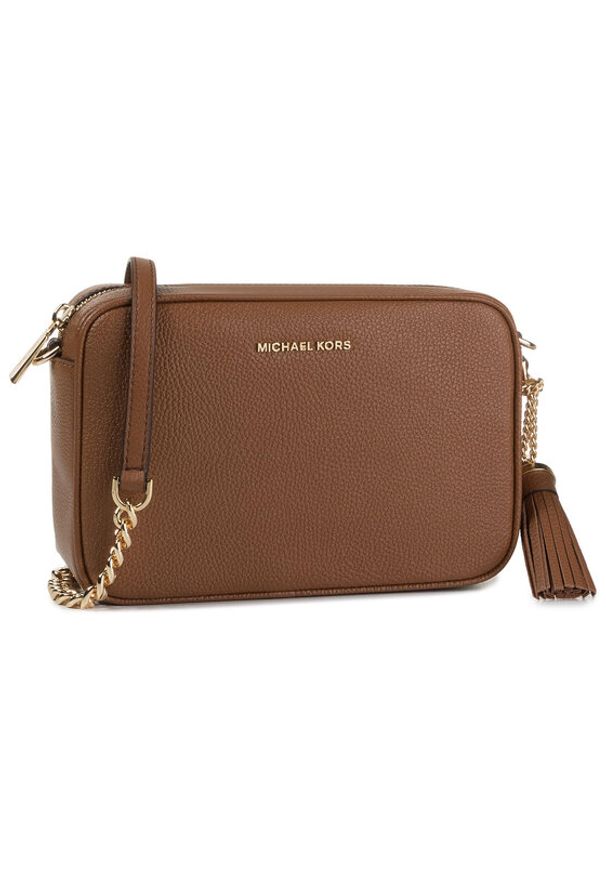 MICHAEL Michael Kors Torebka Crossbodies 32F7GGNM8L Brązowy. Kolor: brązowy. Materiał: skórzane