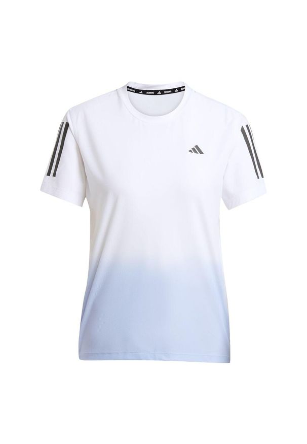 Adidas - Koszulka Own the Run CLIMACOOL Colorblock. Kolor: biały, wielokolorowy, fioletowy. Technologia: ClimaCool (Adidas). Sport: bieganie