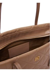 Calvin Klein Torebka Quilted Small Tote LV04F3325G Beżowy. Kolor: beżowy. Materiał: skórzane #4