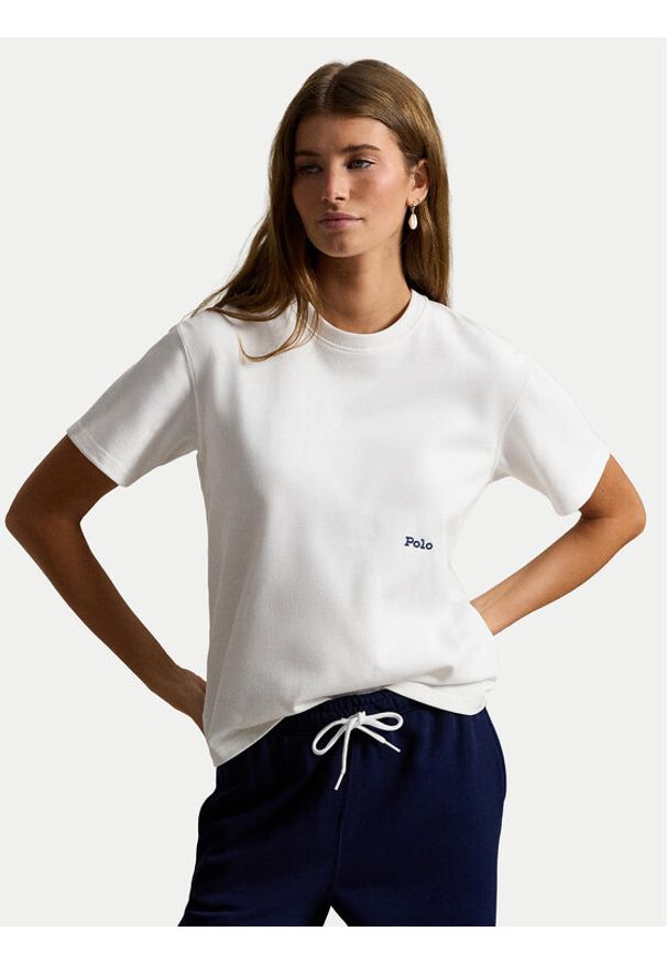 Polo Ralph Lauren T-Shirt 211A96263004 Biały Regular Fit. Typ kołnierza: polo. Kolor: biały. Materiał: bawełna