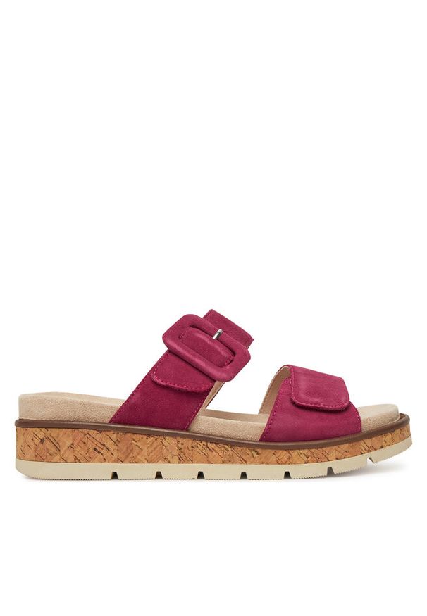 Klapki Caprice. Kolor: różowy