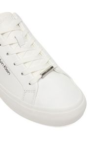 Calvin Klein Sneakersy Vulc Lace Up Lth/Moire Bt HW0HW02747 Biały. Kolor: biały. Materiał: skóra #5
