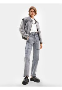 Desigual Jeansy Mackenzie 24SWDD56 Szary Straight Fit. Kolor: szary #3