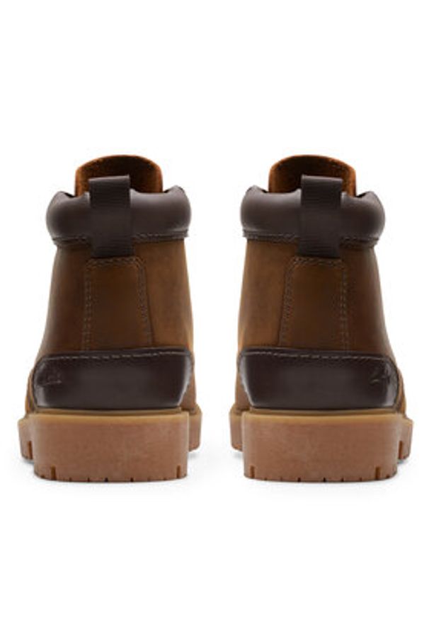 Clarks Trapery Rossdale Mid 26173452 Brązowy. Kolor: brązowy. Materiał: skóra