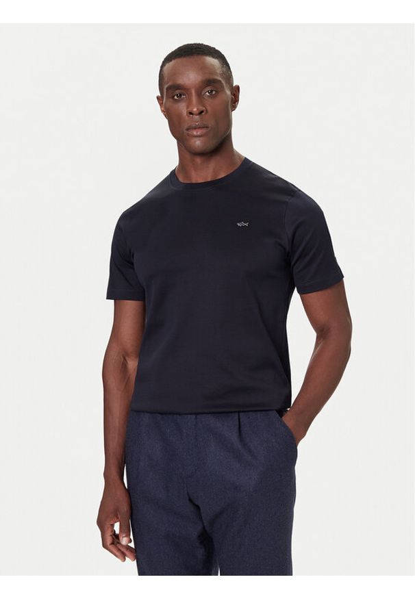 PAUL & SHARK - Paul&Shark T-Shirt 15311610 Granatowy Regular Fit. Kolor: niebieski. Materiał: bawełna