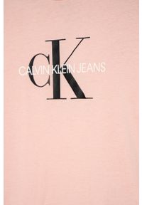 Calvin Klein Jeans - T-shirt dziecięcy 104-176 cm. Okazja: na co dzień. Kolor: różowy. Materiał: bawełna, dzianina. Wzór: nadruk. Styl: casual #3