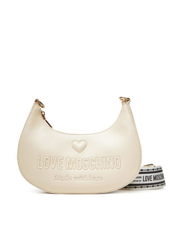 Love Moschino - LOVE MOSCHINO Torebka JC4219PP0MKF0110 Écru. Materiał: skórzane