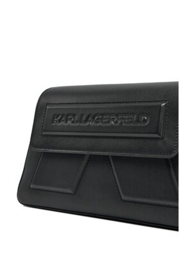 Karl Lagerfeld - KARL LAGERFELD Torebka A1W30155 Czarny. Kolor: czarny. Materiał: skórzane