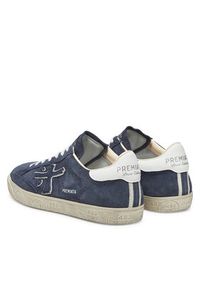 Premiata Sneakersy Steven Var 6643 Granatowy. Kolor: niebieski. Materiał: skóra, zamsz #4