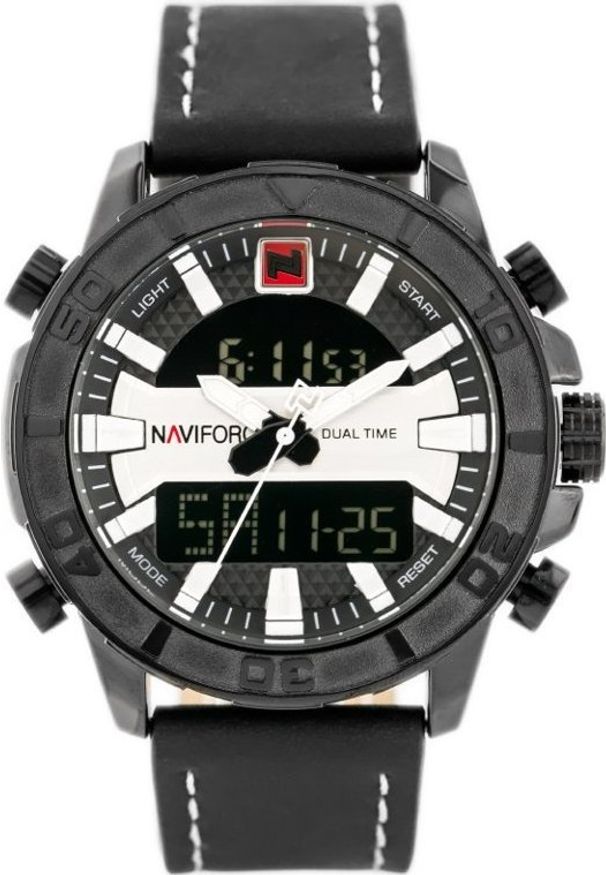 NoName - Zegarek ZEGAREK MĘSKI NAVIFORCE - NF9114 (zn046a) - black/silver