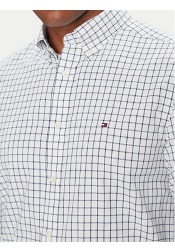 TOMMY HILFIGER - Tommy Hilfiger Koszula Performance MW0MW39680 Biały Regular Fit. Kolor: biały. Materiał: syntetyk