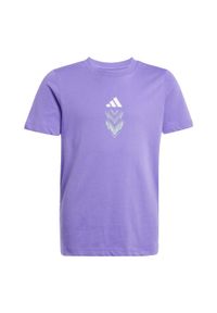 Adidas - Koszulka dla dzieci z grafiką F50. Kolor: fioletowy