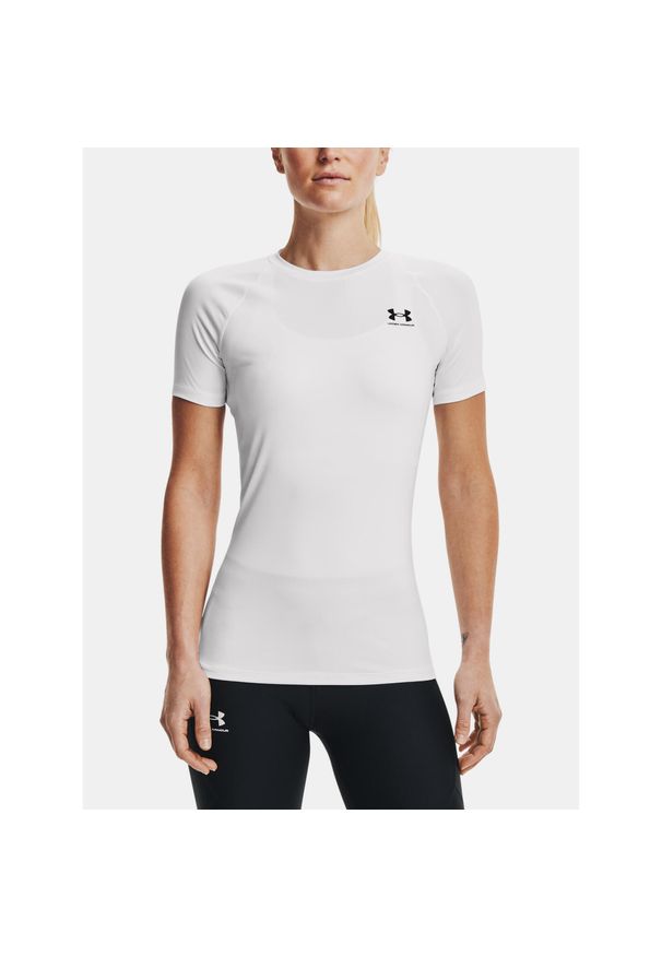 Koszulka treningowa damska Under Armour HeatGear Compression. Kolor: biały. Sport: fitness