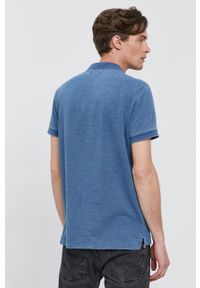 Pepe Jeans T-shirt męski gładki. Okazja: na co dzień. Kolor: niebieski. Materiał: dzianina. Długość: krótkie. Wzór: gładki. Styl: casual #5