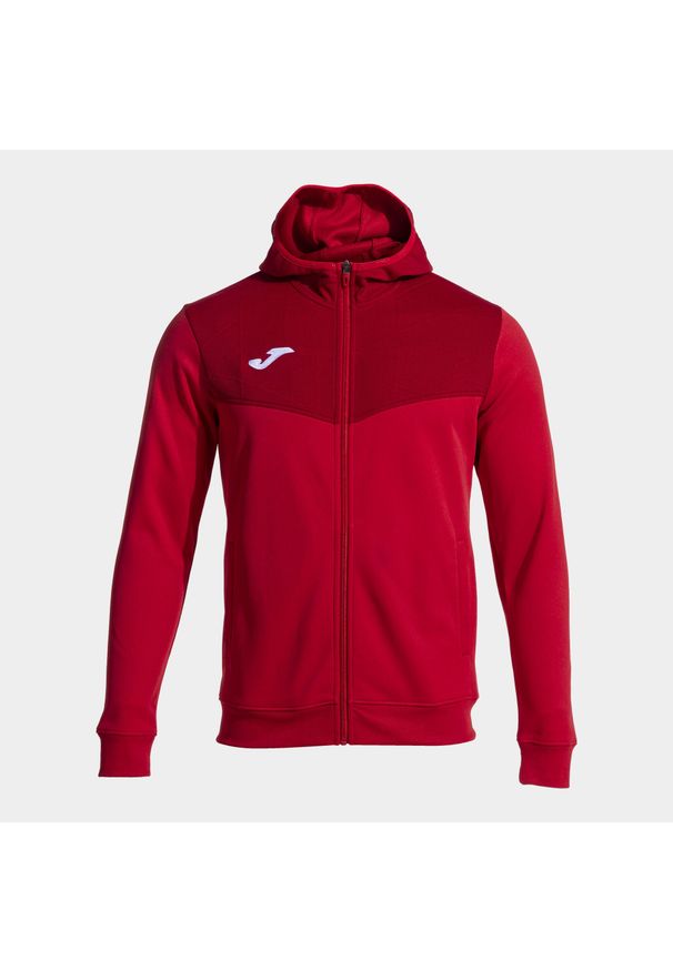Bluza dresowa z kapturem Joma Campus Street. Typ kołnierza: kaptur. Kolor: czerwony. Materiał: dresówka. Sport: fitness, piłka nożna