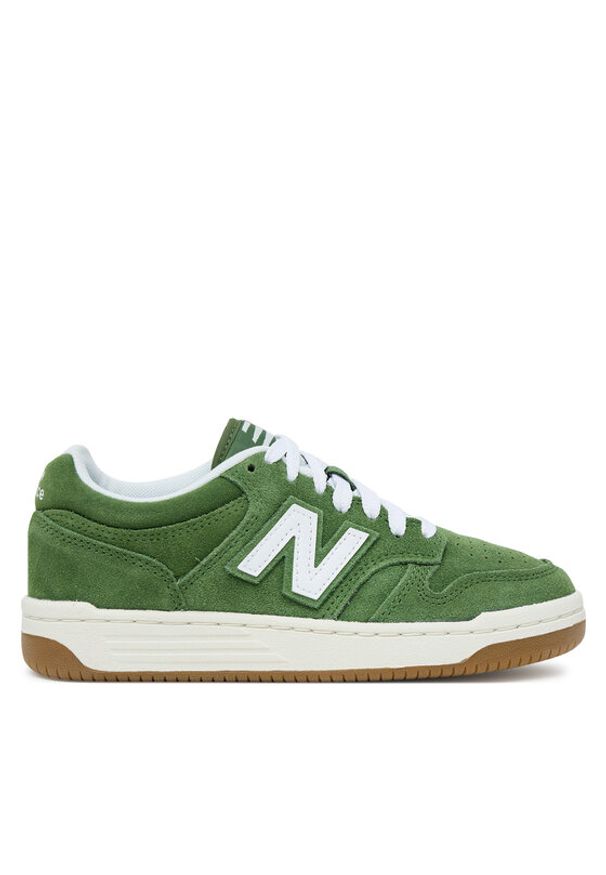 New Balance Sneakersy GSB480SA Zielony. Kolor: zielony. Materiał: zamsz, skóra