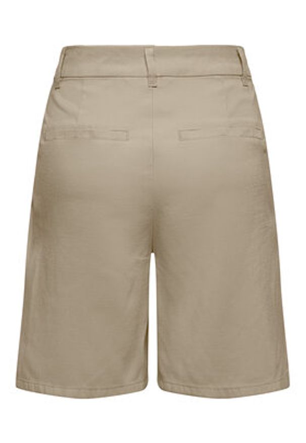 only - ONLY Szorty materiałowe Aris 15364121 Beżowy Regular Fit. Kolor: beżowy. Materiał: wiskoza