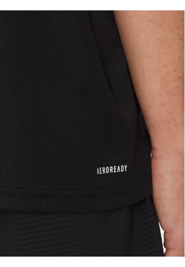 Adidas - adidas Koszulka techniczna Train Essentials 3-Stripes IB8150 Czarny Regular Fit. Kolor: czarny. Materiał: syntetyk