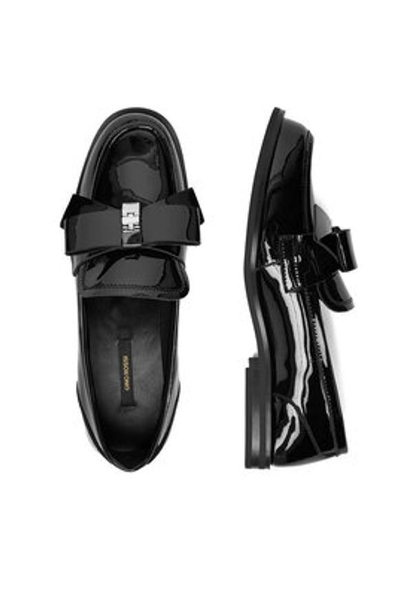 Gino Rossi Loafersy EO-IVY-1742-575-7, Czarny. Kolor: czarny. Materiał: skóra, syntetyk