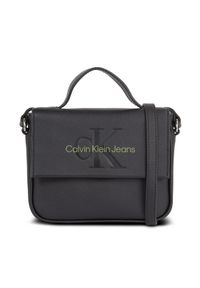 Calvin Klein Jeans Torebka Sculpted Boxy Flap Cb20 Mono K60K610829 Czarny. Kolor: czarny. Materiał: skórzane #1