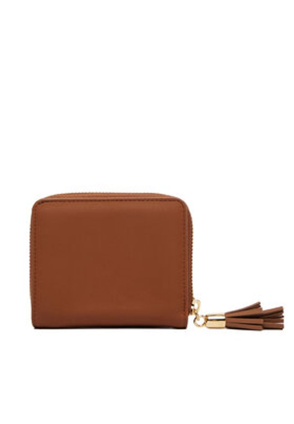 Love Moschino - LOVE MOSCHINO Portfel JC5689PP1OKD0200 Brązowy. Kolor: brązowy. Materiał: skóra