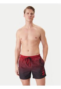 Hugo - HUGO Szorty kąpielowe RAY 50555582 Czerwony Regular Fit. Kolor: czerwony. Materiał: syntetyk #5