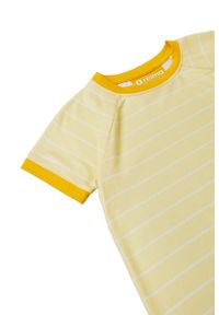 Reima sukienka dziecięca Tuulonen kolor żółty mini oversize. Kolor: żółty. Materiał: materiał, włókno. Długość rękawa: krótki rękaw. Typ sukienki: oversize. Długość: mini #4