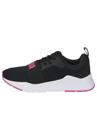 Buty dla dzieci Puma Wired Run Jr. Kolor: czarny. Materiał: guma, materiał, syntetyk. Sport: bieganie