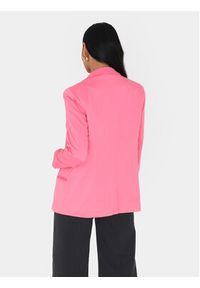 Brave Soul Marynarka LJK-TIFFANYPINK Różowy Straight Fit. Kolor: różowy. Materiał: wiskoza