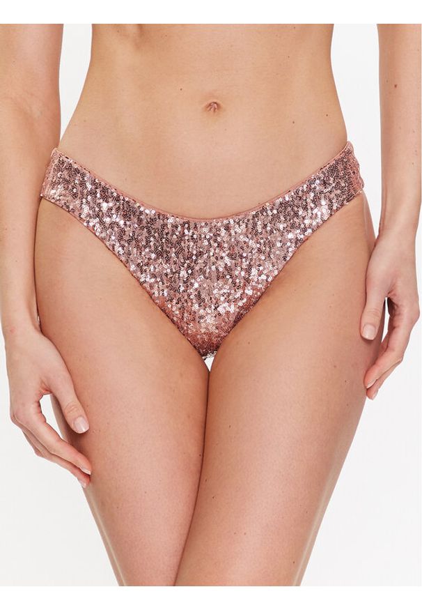 Guess Dół od bikini E3GO01 KBMV0 Różowy. Kolor: różowy. Materiał: syntetyk