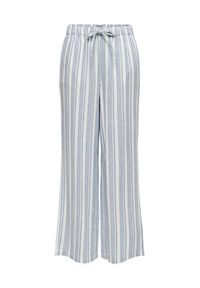 only - ONLY Spodnie materiałowe Caro 15291807 Błękitny Loose Fit. Kolor: niebieski. Materiał: len