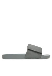 Calvin Klein Klapki Adj Pool Slide Canvas Logo HM0HM01749 Szary. Kolor: szary. Materiał: materiał