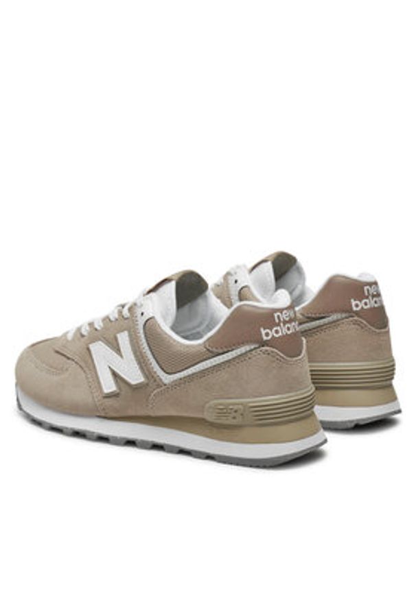 New Balance Sneakersy U574ESF Beżowy. Kolor: beżowy. Materiał: zamsz, skóra. Model: New Balance 574