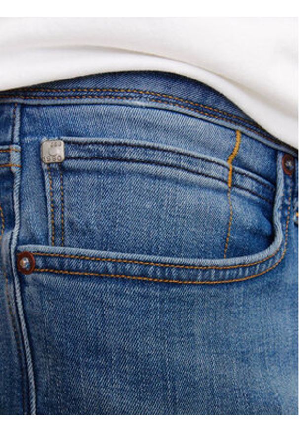 Jack & Jones - Jack&Jones Szorty jeansowe Jjirick 12250488 Niebieski Regular Fit. Kolor: niebieski. Materiał: bawełna