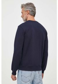 Guess bluza męska kolor granatowy z aplikacją. Kolor: niebieski. Wzór: aplikacja. Styl: klasyczny #2