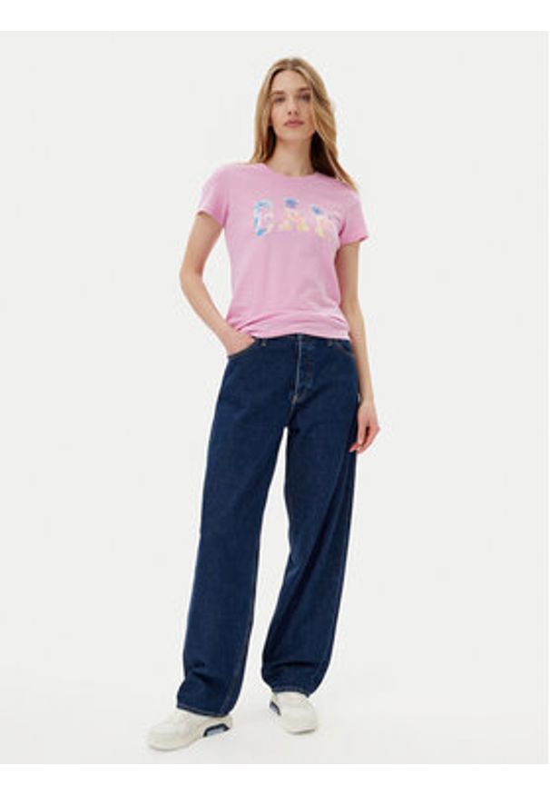 GAP - Gap T-Shirt 776775-06 Różowy Regular Fit. Kolor: różowy. Materiał: bawełna