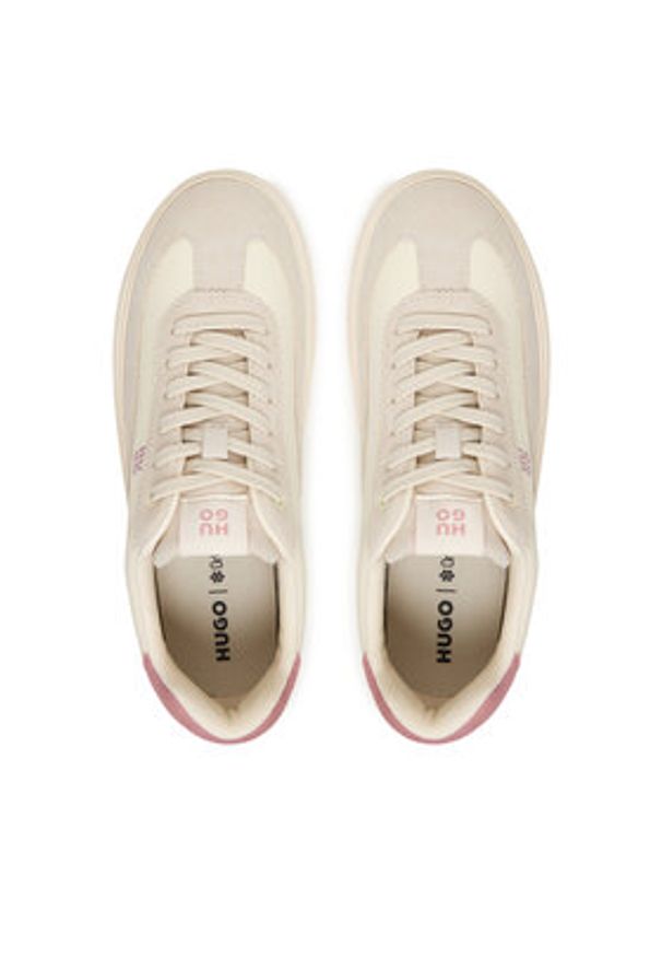 Hugo - HUGO Sneakersy Lyzz 50552700 Szary. Kolor: szary. Materiał: skóra, zamsz