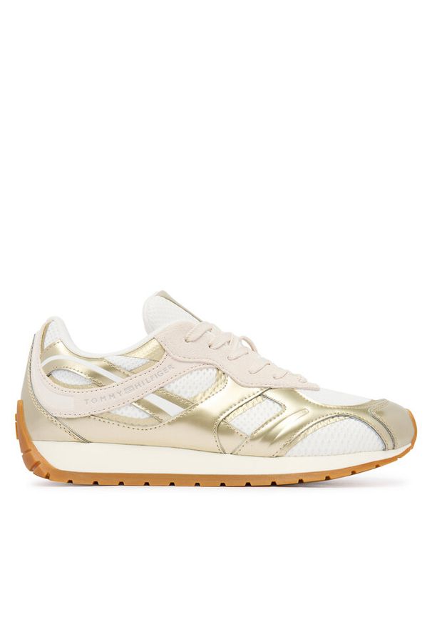 TOMMY HILFIGER - Sneakersy Tommy Hilfiger. Kolor: złoty