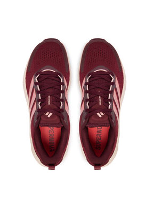 Adidas - adidas Buty do biegania Supernova Ease 2 W JQ1822 Bordowy. Kolor: czerwony. Materiał: materiał