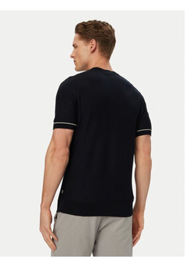BOSS T-Shirt H-Nalon 50560482 Granatowy Regular Fit. Kolor: niebieski. Materiał: bawełna