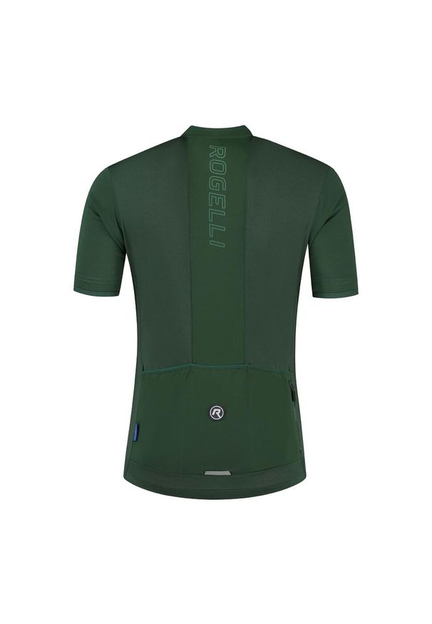 ROGELLI - Koszulka rowerowa męska Rogelli Essential. Kolor: zielony. Długość rękawa: krótki rękaw. Długość: krótkie. Sport: kolarstwo