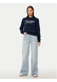 Tommy Jeans Bluza DW0DW20170 Granatowy Regular Fit. Kolor: niebieski. Materiał: bawełna