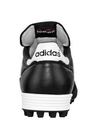 Adidas - Buty piłkarskie adidas Mundial Team Tf 019228 czarne czarne. Kolor: czarny. Materiał: skóra, zamsz. Szerokość cholewki: normalna. Wzór: aplikacja. Sezon: lato. Sport: piłka nożna