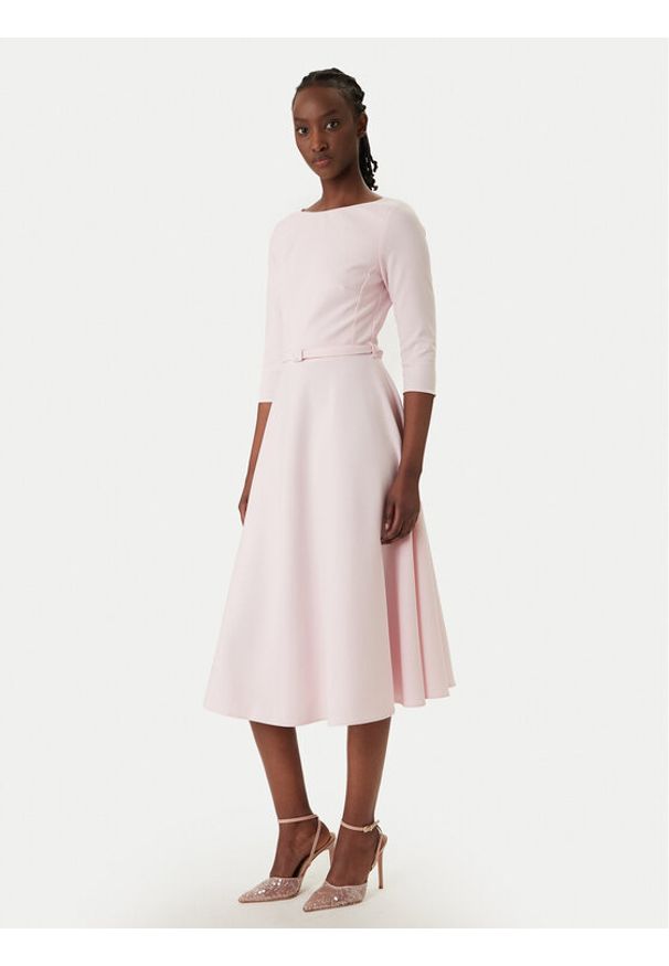 Rinascimento Sukienka koktajlowa CFC0127892003 Różowy Regular Fit. Kolor: różowy. Materiał: syntetyk. Styl: wizytowy