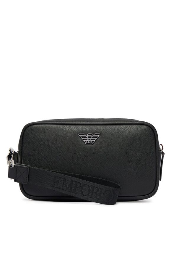 Emporio Armani Kosmetyczka Y4R356 Y138E 81072 Czarny. Kolor: czarny. Materiał: skóra