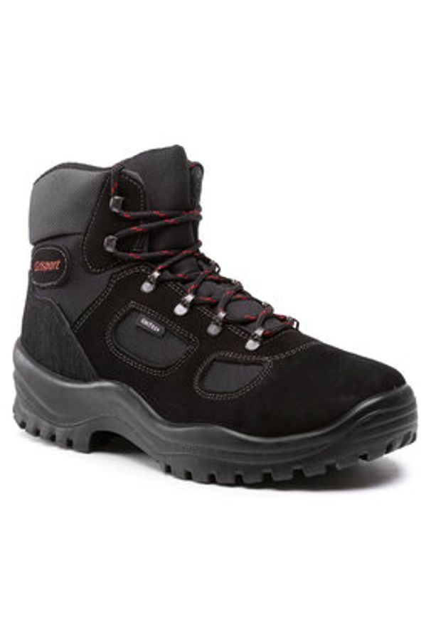 Grisport Trekkingi 10626S199G Czarny. Kolor: czarny. Materiał: skóra, zamsz. Sport: turystyka piesza