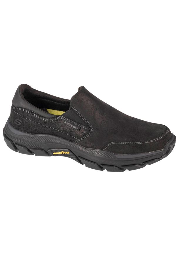 skechers - Buty do chodzenia męskie, Respected - Calum. Kolor: czarny. Sport: turystyka piesza